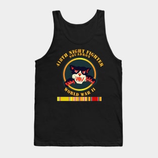 418th Night Fighter Squadron - 2nd Ver - WWII w SVC Tank Top